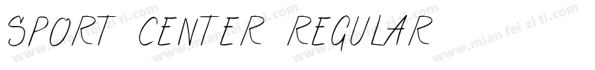 SPORT CENTER Regular字体转换
